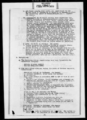 Thumbnail for Activity Reports > Monthly Report On Monuments Fine Arts and Archives Western Military District - Seventh United States Army October (Greater Hesse) 1945