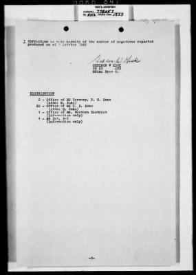 Thumbnail for Activity Reports > Monthly Report On Monuments Fine Arts and Archives Western Military District - Seventh United States Army October (Greater Hesse) 1945