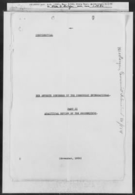 Thumbnail for Political Affairs > 861.00 Congress, Communist International VII/121-861.00 Congress Of The All-Union Communist Party XIV/10