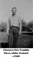 Thumbnail for Clarence Eric Franklin at Mesa, Idaho Orchard   c1940