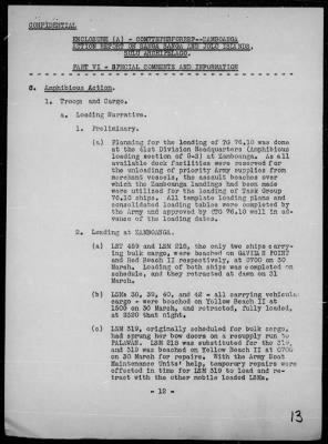 Thumbnail for COMTASK-GROUP 76.10 > Rep of the invasions & resupply of Sanga Sanga & Jolo Is, Sulu Archipelago, Philippines 4/2-11/45