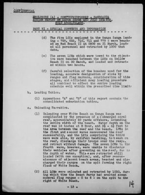 Thumbnail for COMTASK-GROUP 76.10 > Rep of the invasions & resupply of Sanga Sanga & Jolo Is, Sulu Archipelago, Philippines 4/2-11/45