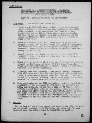 COMTASK-GROUP 76.10 > Rep of the invasions & resupply of Sanga Sanga & Jolo Is, Sulu Archipelago, Philippines 4/2-11/45