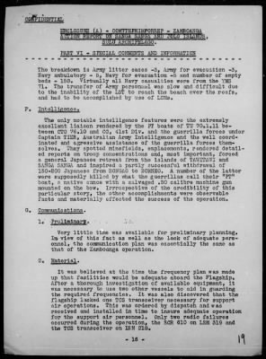 Thumbnail for COMTASK-GROUP 76.10 > Rep of the invasions & resupply of Sanga Sanga & Jolo Is, Sulu Archipelago, Philippines 4/2-11/45