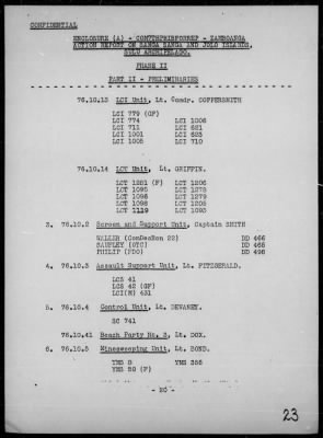 Thumbnail for COMTASK-GROUP 76.10 > Rep of the invasions & resupply of Sanga Sanga & Jolo Is, Sulu Archipelago, Philippines 4/2-11/45