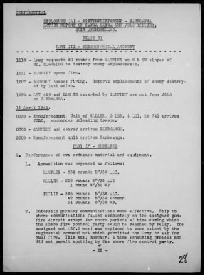 Thumbnail for COMTASK-GROUP 76.10 > Rep of the invasions & resupply of Sanga Sanga & Jolo Is, Sulu Archipelago, Philippines 4/2-11/45