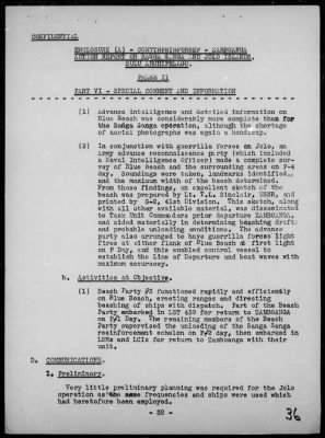 COMTASK-GROUP 76.10 > Rep of the invasions & resupply of Sanga Sanga & Jolo Is, Sulu Archipelago, Philippines 4/2-11/45