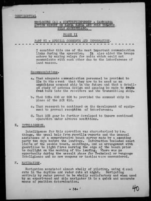 COMTASK-GROUP 76.10 > Rep of the invasions & resupply of Sanga Sanga & Jolo Is, Sulu Archipelago, Philippines 4/2-11/45