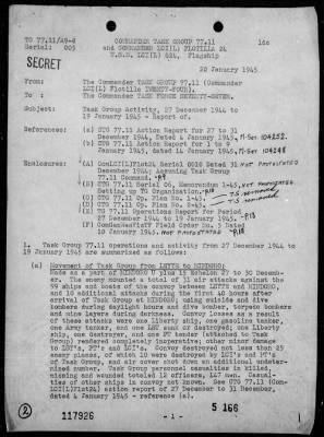 Thumbnail for COMTASK-GROUP 77.11 > Summary of ops, 12/27/44 - 1/19/45