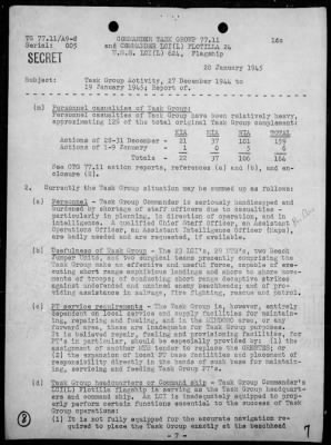 COMTASK-GROUP 77.11 > Summary of ops, 12/27/44 - 1/19/45