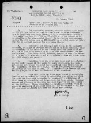 COMTASK-GROUP 77.11 > Summary of ops, 12/27/44 - 1/19/45