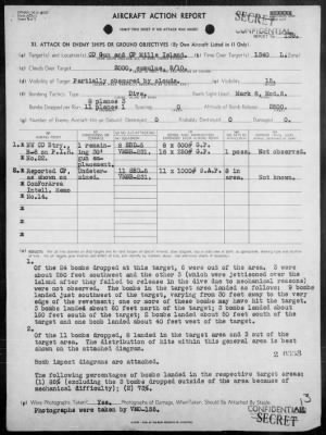 Thumbnail for VMSB-231 > ACA reps nos 138-139 - Dive bombing targets on Mille Is, Marshalls 8/23/44