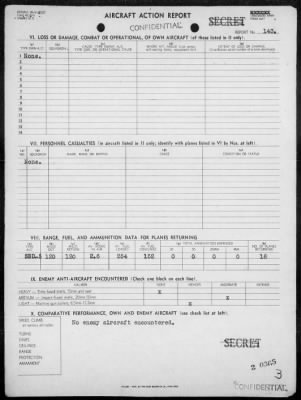 Thumbnail for VMSB-231 > ACA reps nos 143-144 - Dive bombing targets on islands of Jaluit Atoll & on Mille Is, Marshalls 8/27/44