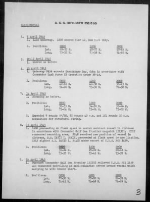 Thumbnail for USS HEYLIGER > War Diary, 3/24/45 to 4/30/45