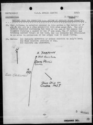 Thumbnail for USS MCNAIR > Rep of ops during carrier air strikes on Japan, Ryukyus & Jap Task Force, 3/18/45 - 4/14/45