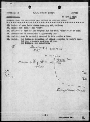 USS MCNAIR > Rep of ops during carrier air strikes on Japan, Ryukyus & Jap Task Force, 3/18/45 - 4/14/45