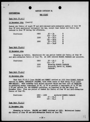 COMCARDIV 24 > War Diary, 12/1/44 to 3/31/45