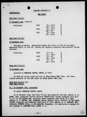 COMCARDIV 24 > War Diary, 12/1/44 to 3/31/45