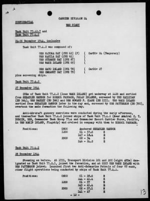 COMCARDIV 24 > War Diary, 12/1/44 to 3/31/45