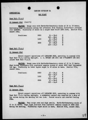 COMCARDIV 24 > War Diary, 12/1/44 to 3/31/45