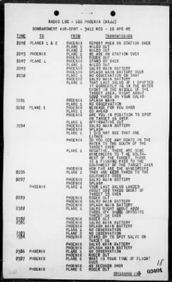 Thumbnail for USS PHOENIX > Rep of ops in support of the invasions of Sadau & Tarakan Is, Borneo, 4/27/45 - 8/3/45