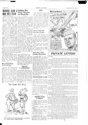 Thumbnail for 63rd Infantry Division Blood and Fire Newspapers, Jun 1943-Dec 1943 > Volume 1 No 14, 17 September 1943