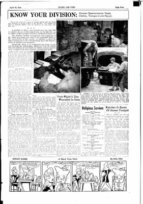 Thumbnail for 63rd Infantry Division Blood and Fire Newspapers, Jan 1944-Dec 1944 > Volume 1 No 44, 15 April 1944