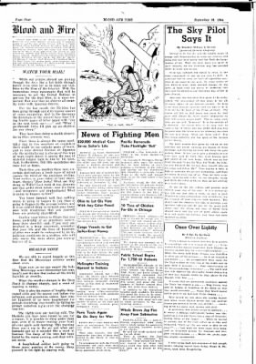 Thumbnail for 63rd Infantry Division Blood and Fire Newspapers, Jan 1944-Dec 1944 > Volume 2 No 14, 16 September 1944