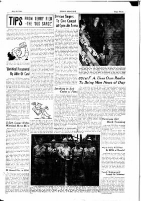 Thumbnail for 63rd Infantry Division Blood and Fire Newspapers, Jan 1944-Dec 1944 > Volume 2 No 7, 29 July 1944