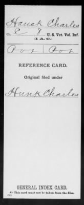 Thumbnail for Charles > Hauck, Charles (Pvt)