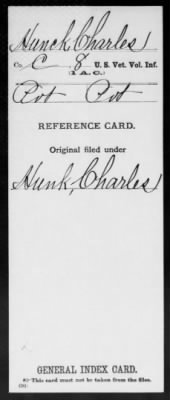 Thumbnail for Charles > Hunck, Charles (Pvt)