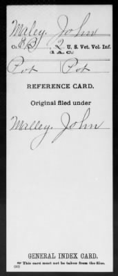 Thumbnail for John > Maley, John (Pvt)