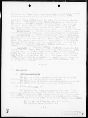 Thumbnail for MAR, FIRST PHIB CORPS, HDQTRS > War Diary, 8/1/43-9/30/43