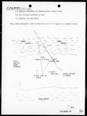 Thumbnail for USS LANG > Rep of ops in support of the invasion of Okinawa Jima, Ryukyu Is, 4/1-29/45