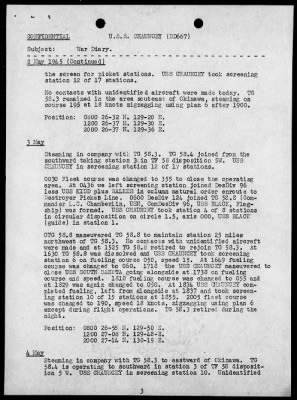 Thumbnail for USS CHAUNCEY > War Diary, 5/1-31/1945