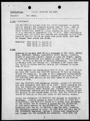 Thumbnail for USS CHAUNCEY > War Diary, 5/1-31/1945