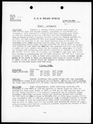 USS TULAGI > War Diary, 3/1/45 to 5/31/45