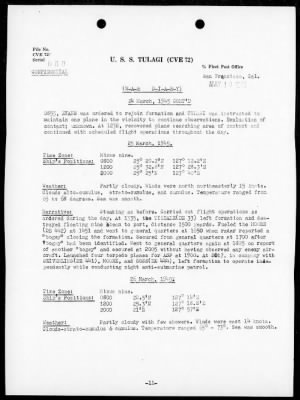 USS TULAGI > War Diary, 3/1/45 to 5/31/45