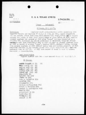 USS TULAGI > War Diary, 3/1/45 to 5/31/45