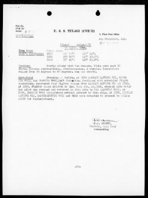 USS TULAGI > War Diary, 3/1/45 to 5/31/45