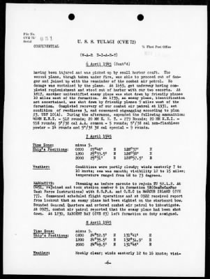 USS TULAGI > War Diary, 3/1/45 to 5/31/45