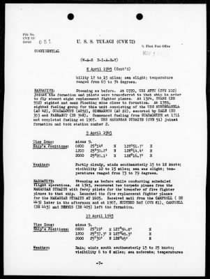 USS TULAGI > War Diary, 3/1/45 to 5/31/45