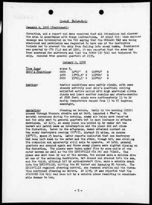 USS TULAGI > War Diary, 1/1/45 - 2/5/45