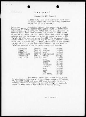 USS TULAGI > War Diary, 1/1/45 - 2/5/45