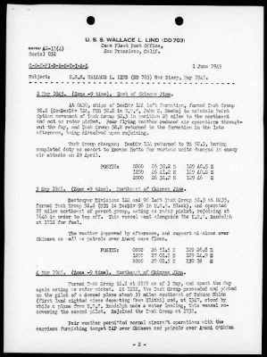 USS WALLACE L LIND > War Diary, 5/1-31/45