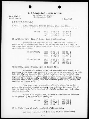 USS WALLACE L LIND > War Diary, 5/1-31/45