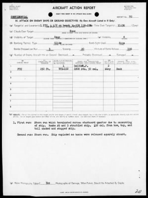 VPB-102 > ACA Reps Nos 60 & 69-70 - Patrol opers off coast of Honshu, Japan, 5/29/45 - 6/9/45