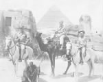 Thumbnail for 321st BG, 445th BS, MTO R & R in Egypt with friends, I believe Edward is on the RIGHT