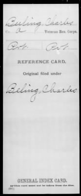 Thumbnail for Charles > Beeling, Charles (Pvt)