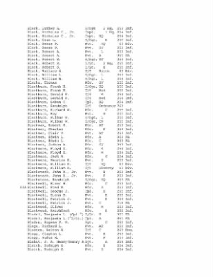 History of the 63rd Infantry Division, June 1943-Sept 1945 > 0003 - Complete Alphabetical Roster of Division Personnel